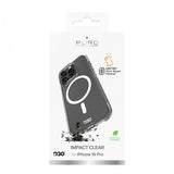Puro iPhone 16 Pro Skal Impact Clear D3O MagSafe Transparent
