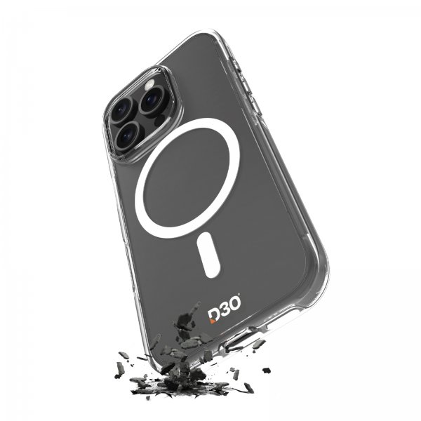 Puro iPhone 16 Plus Skal Impact Clear D3O MagSafe Transparent