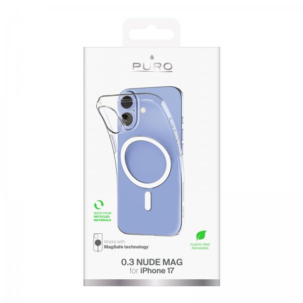Puro iPhone 17 Skal 0.3 Mag Transparent