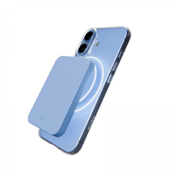 Puro iPhone 17 Skal Lite Mag Transparent Blå