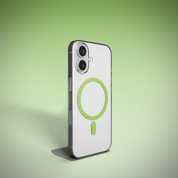 Puro iPhone 17 Skal Lite Mag Transparent Grön
