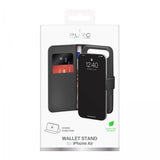 Puro iPhone Air Fodral Wallet Stand Svart