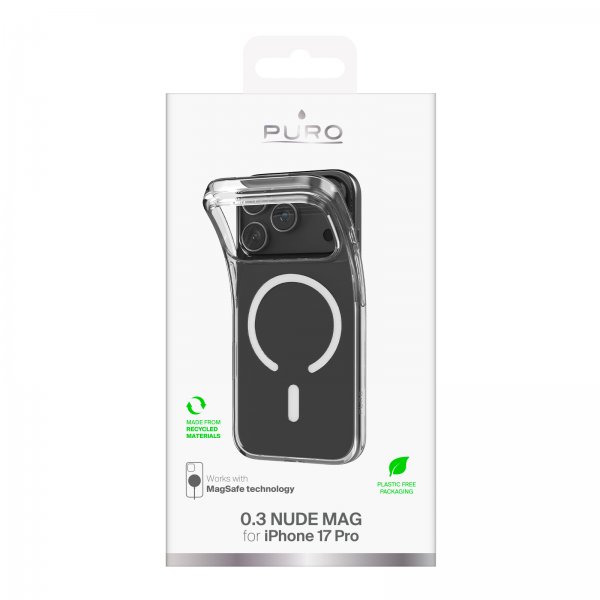 Puro iPhone 17 Pro Skal 0.3 Mag Transparent