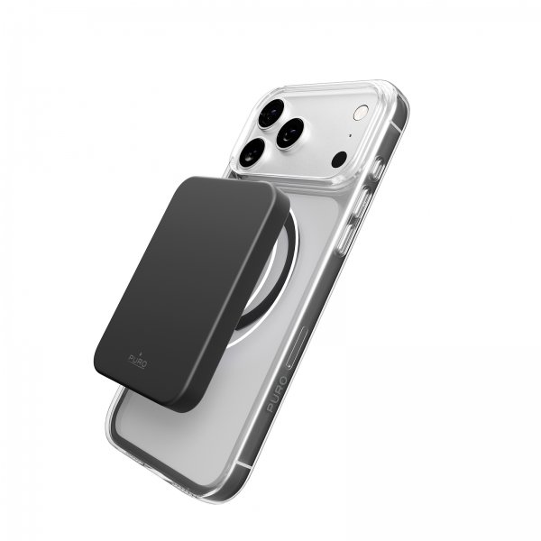 Puro iPhone 17 Pro Skal Lite Mag Transparent Grå
