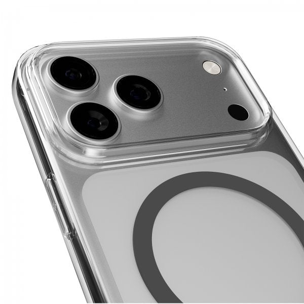 Puro iPhone 17 Pro Skal Lite Mag Transparent Grå