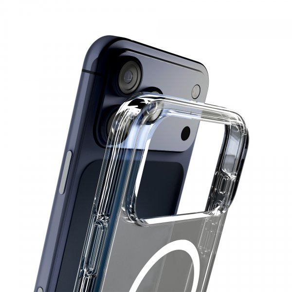 Puro iPhone 17 Pro Max Skal Impact Clear D3O MagSafe Transparent