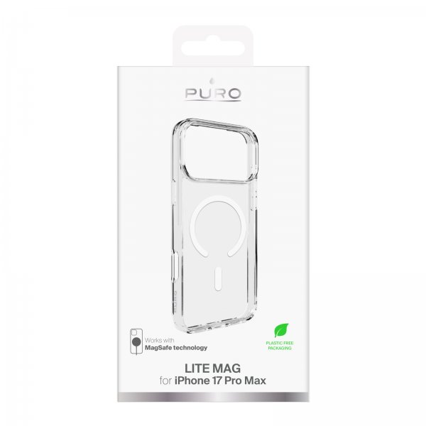 Puro iPhone 17 Pro Max Skal Lite Mag Transparent