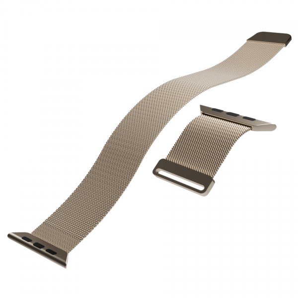 Puro Apple Watch 44/45/46mm/Ultra 49mm Armband Milanese Champagne