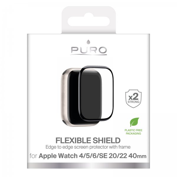 Puro Apple Watch 40mm (Series 4/5/6/SE) Skärmskydd Flexible Shield