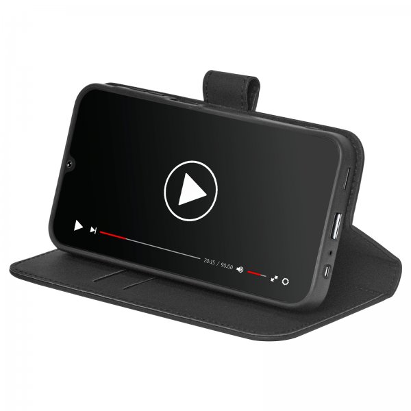 Puro Samsung Galaxy A55 Fodral Wallet Stand Svart