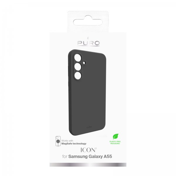 Puro Samsung Galaxy A55 Skal Icon Svart
