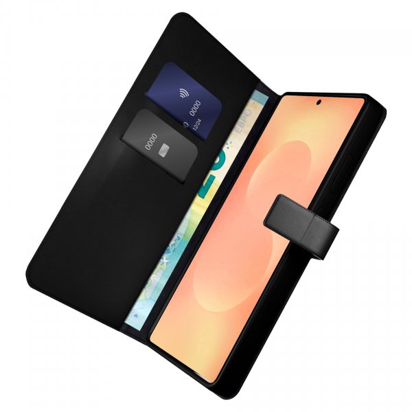Puro Samsung Galaxy S26 Ultra Fodral Wallet Stand Svart