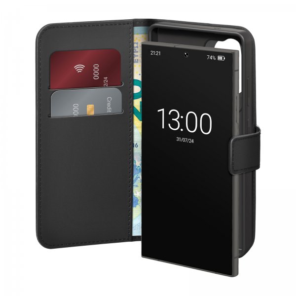 Puro Samsung Galaxy S26 Ultra Fodral Wallet Stand Svart
