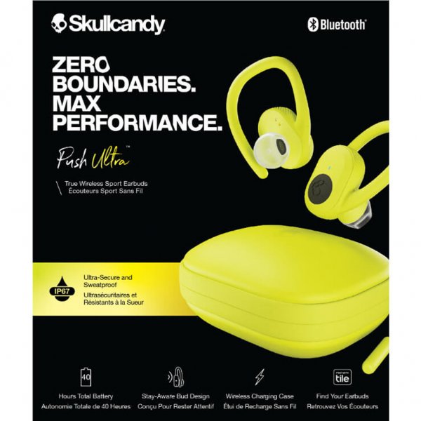 Skullcandy Push Ultra Hörlurar In-Ear True Wireless Gul