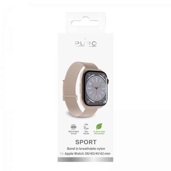 Puro Apple Watch 38/40/41/42mm Armband Sport Strap Sandshell