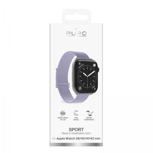 Puro Apple Watch 38/40/41/42mm Armband Sport Strap Lavender