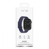 Puro Apple Watch 44/45/46/Ultra 49mm Armband Sport Strap Crown Blue