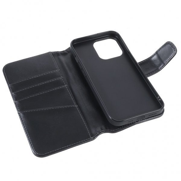 Nordic Covers iPhone 14 Pro Fodral Essential Leather Raven Black