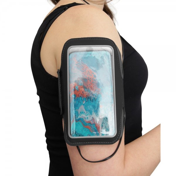 Streetz Reflective Sports Armband Slim Svart