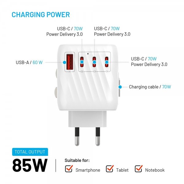 Fixed Reseladdare Voyager World Adapter 85W
