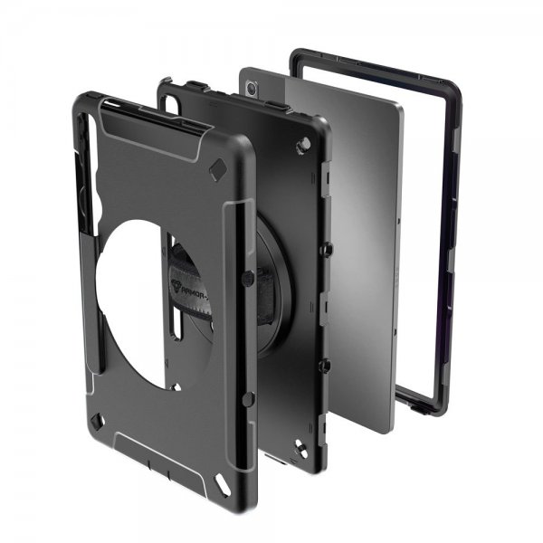 Armor-X Lenovo Tab P11 Pro (2nd gen) TB132 TB138 Skal Rainproof Rugged Case Hand Strap Kickstand