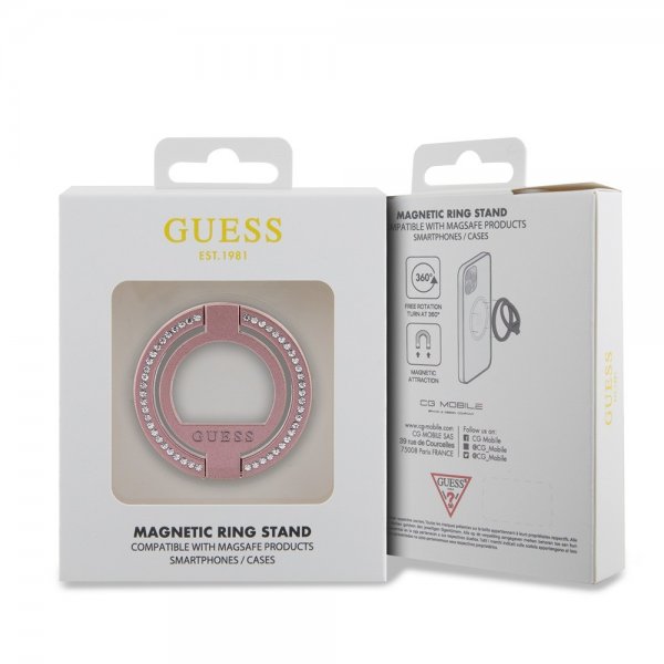 Guess Ring Stand MagSafe Rosa