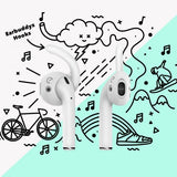 KeyBudz EarBuddyz Ear Hooks för AirPods och EarPods Vit