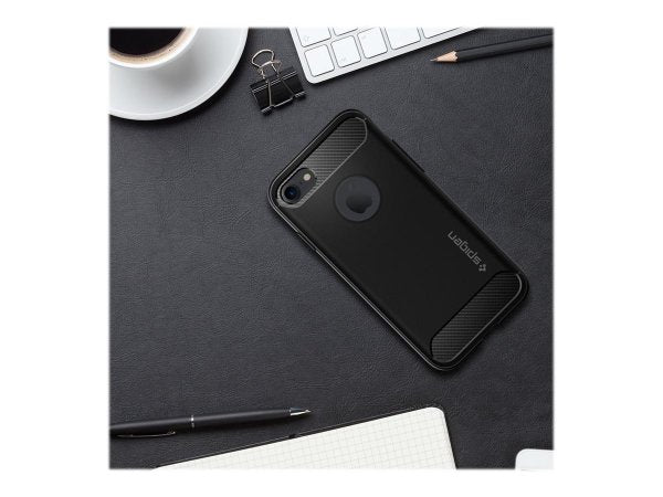 Spigen iPhone 7/8/SE Skal Rugged Armor Matte Black