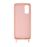 Samsung Galaxy S20 Skal Silikon med Halsband Rosa