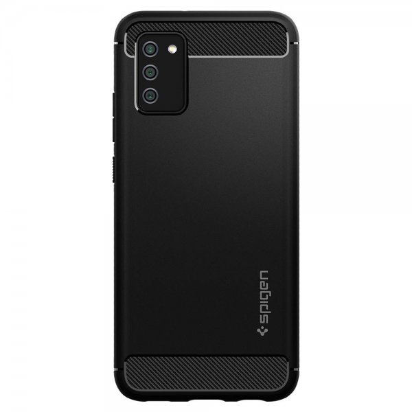Spigen Samsung Galaxy A02s Skal Rugged Armor Matte Black
