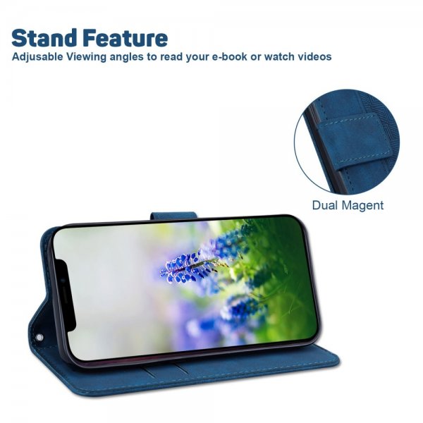 Samsung Galaxy A03 Fodral Mönstrat Blå