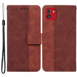 Samsung Galaxy A03 Fodral Mönstrat Brun