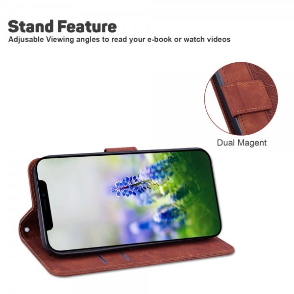 Samsung Galaxy A03 Fodral Mönstrat Brun