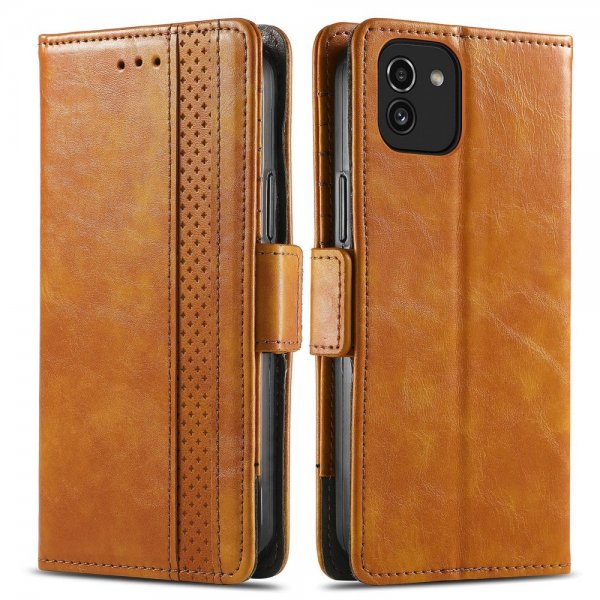 Samsung Galaxy A03 Fodral Stripe Ljusbrun