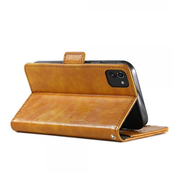 Samsung Galaxy A03 Fodral Stripe Ljusbrun