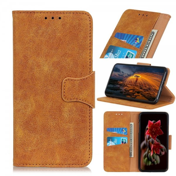 Samsung Galaxy A03 Fodral Vintage Ljusbrun