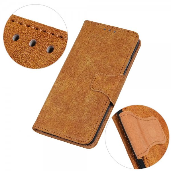 Samsung Galaxy A03 Fodral Vintage Ljusbrun