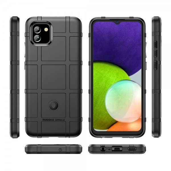 Samsung Galaxy A03 Skal Rutmönster Svart