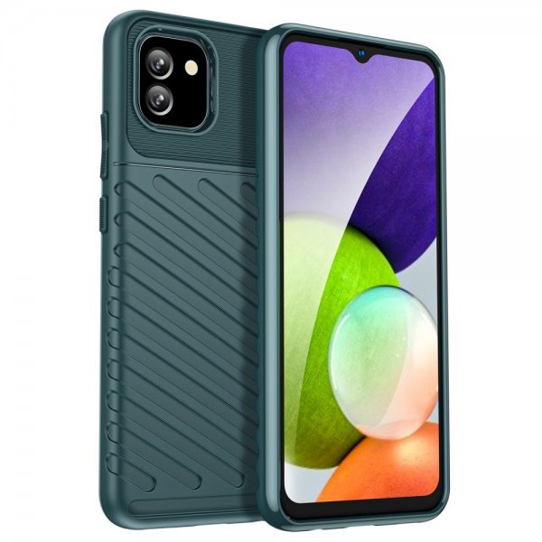 Samsung Galaxy A03 Skal Thunder Series Grön