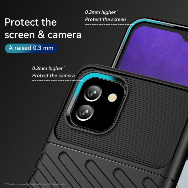 Samsung Galaxy A03 Skal Thunder Series Svart