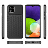 Samsung Galaxy A03 Skal Thunder Series Svart