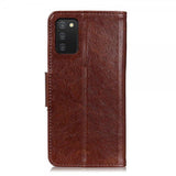 Samsung Galaxy A03s Fodral Nappatextur Brun