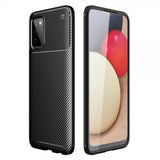 Samsung Galaxy A03s Skal Kolfibertextur Svart