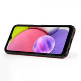 Samsung Galaxy A03s Skal med Ringhållare Röd