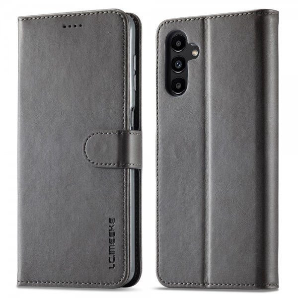 Lc.Imeeke Samsung Galaxy A04s/Galaxy A13 5G Fodral med Kortfack Stativfunktion Grå