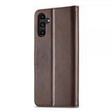 Lc.Imeeke Samsung Galaxy A04s/Galaxy A13 5G Fodral med Kortfack Stativfunktion Mörkbrun