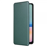 Samsung Galaxy A05s Fodral Kolfibertextur Grön