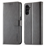 Lc.Imeeke Samsung Galaxy A05s Fodral med Kortfack Stativfunktion Grå
