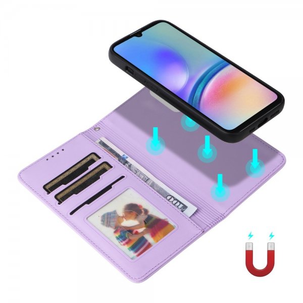 Betopnice Samsung Galaxy A05s Fodral med Löstagbart Skal 005 Lila