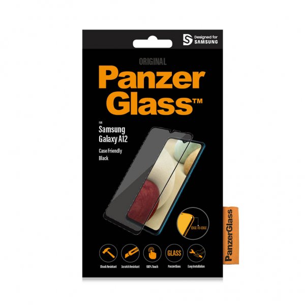PanzerGlass Samsung Galaxy A12 Skärmskydd Case Friendly